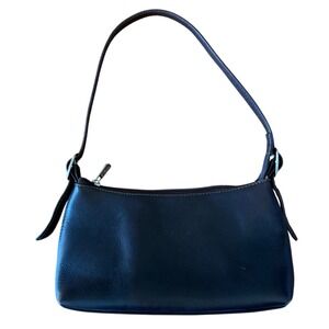 Piel Brown Leather Mini Y2K Zipper Closure Small Handbag